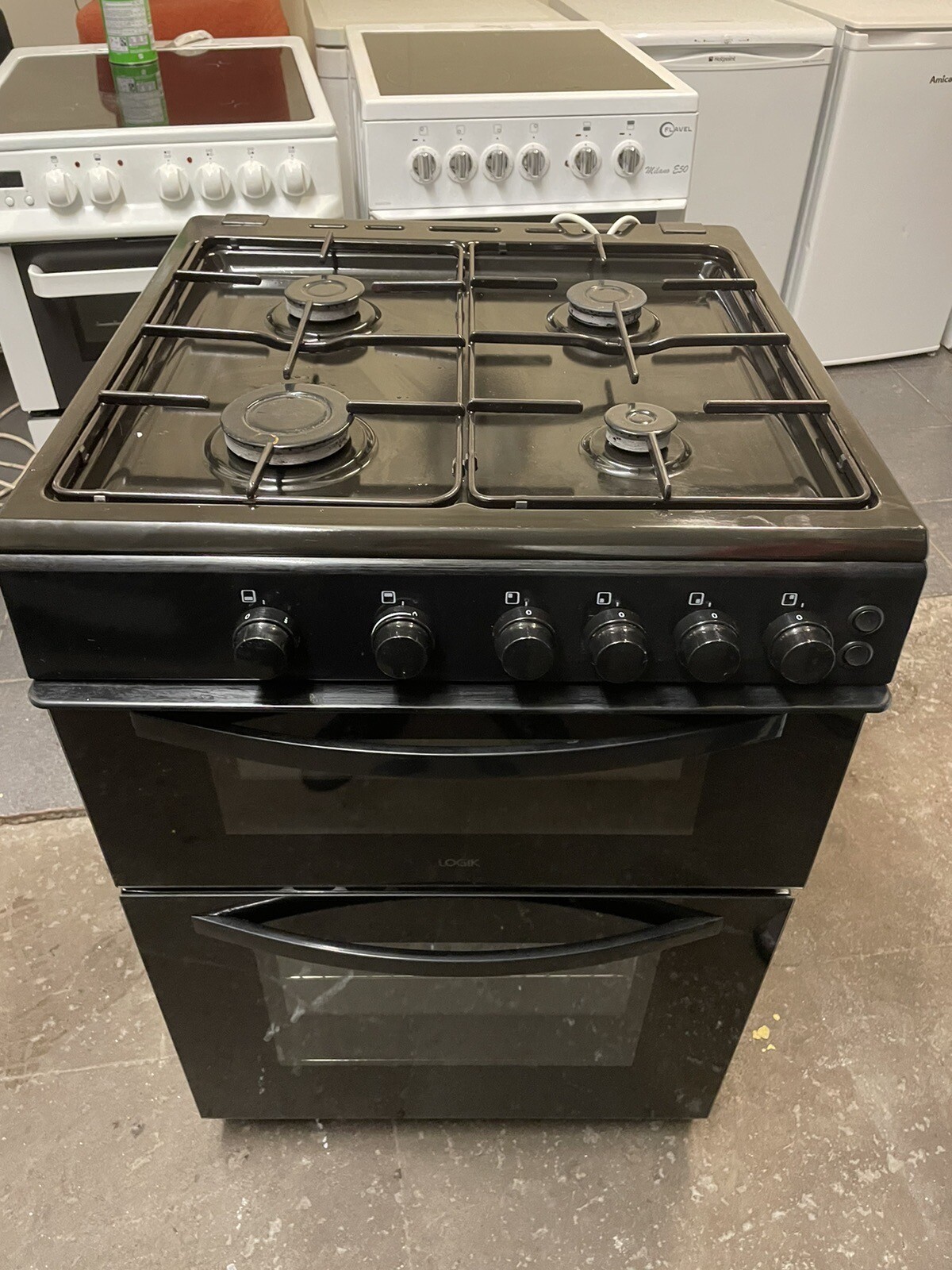 Logik Gas Cooker 60cm, Black 5023790040150 eBay