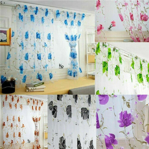 Voile Grey Window Curtains & Drapes