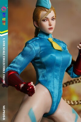 PLAY TOY 1/6 フィーメイル ファイター ブルー.Ver P020-B 1/6 PLAY TOY P020-B Fighting Girl Female Warrior Cammy with