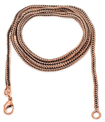Copper Franco Chain Necklace With Lobster Clasp Oxidized Chain For Necklace Gift