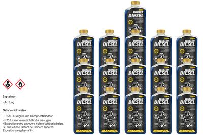 16x1L MANNOL Winter Diesel Kraftstoff Additive 9983 Zusatz Heizöl Fleiß Fit