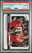 PSA 10 Caitlin Clark 2024 Panini Instant WNBA #236 - Rookie Playoff Record