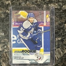 2018-19 UD CHL Quinton Byfield Star Rookie PreRookie Card 2020 NHL Draft #2 Pick