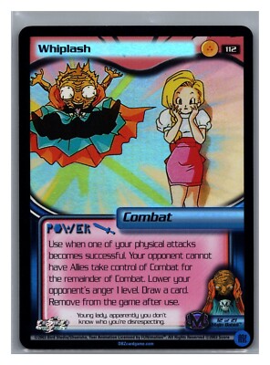 1x DBZ CCG WHIPLASH 112 HOLO FOIL BUU SAGA SCORE DRAGON BALL Z