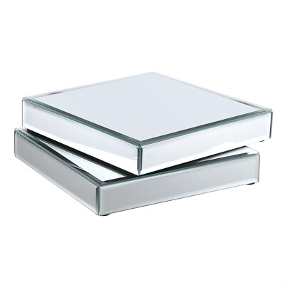 Hipiwe Mirror Display Stand, 7.8'' Glass Mirror Riser for Display Collectibles...
