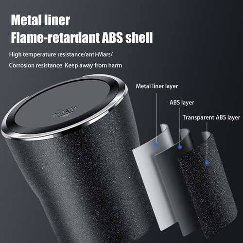 Car Ashtray Car Dustbin With LED Light Car Creative Personality Multifunctional - Picture 5 of 12