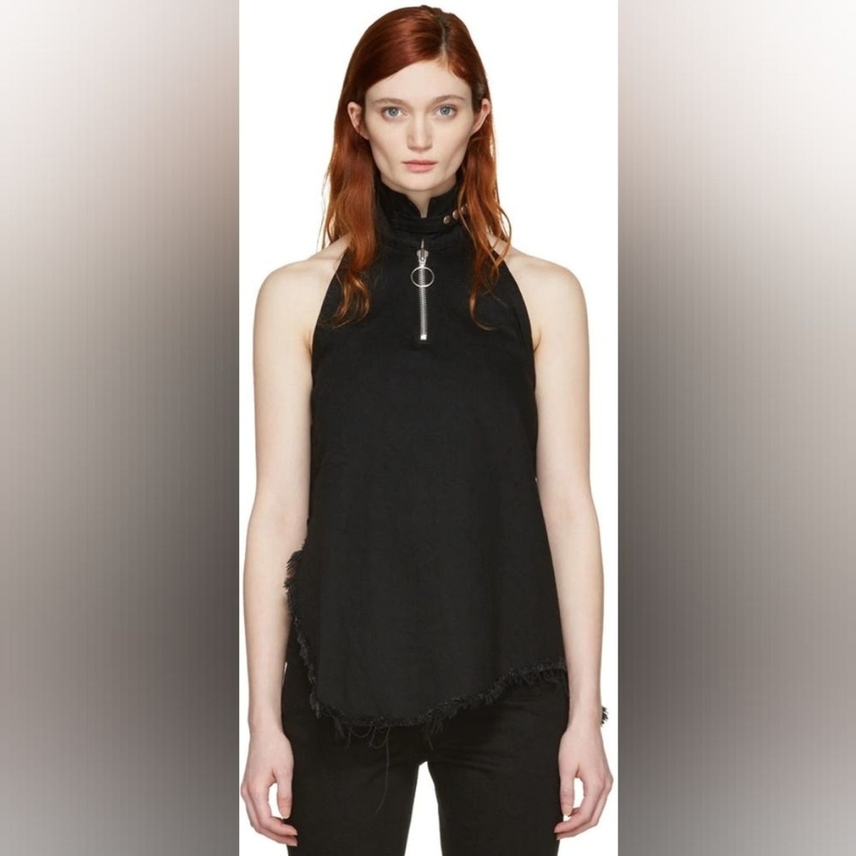 MARQUES ALMEIDA Black Denim Halterneck Top | eBay