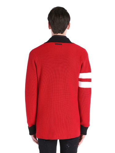 DIESEL BLACK GOLD KLARC RED CARDIGAN SIZE S 100% AUTHENTIC - Picture 2 of 7