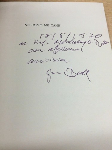 NÉ UOMO NÉ CANE (OVVERO CENTO SATIRE) G. BARRICELLI L’ARCO 1970 Autografato M404 - Picture 3 of 3