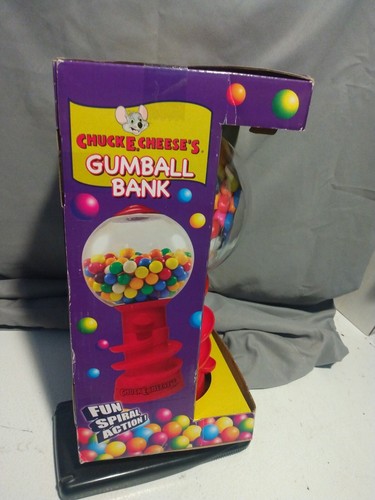 RARE Chuck E Cheese Gumball Bank NEW in open Box no gumballs Vintage HTF - Picture 3 of 8