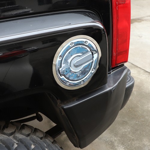 Panel de anillo de ajuste de tapa de tanque de combustible lateral cromado para accesorios Hummer H3 2005-2009 - Imagen 10 de 14