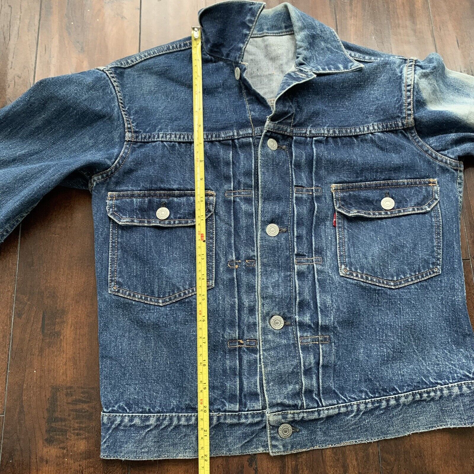 Vintage Levis 1950s Type 2 Denim Jacket Big E 50s… - image 8