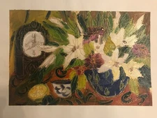 Oil Serigraph Signed and numbered 431/650 ~ Artist and Title Unknown (Murry)