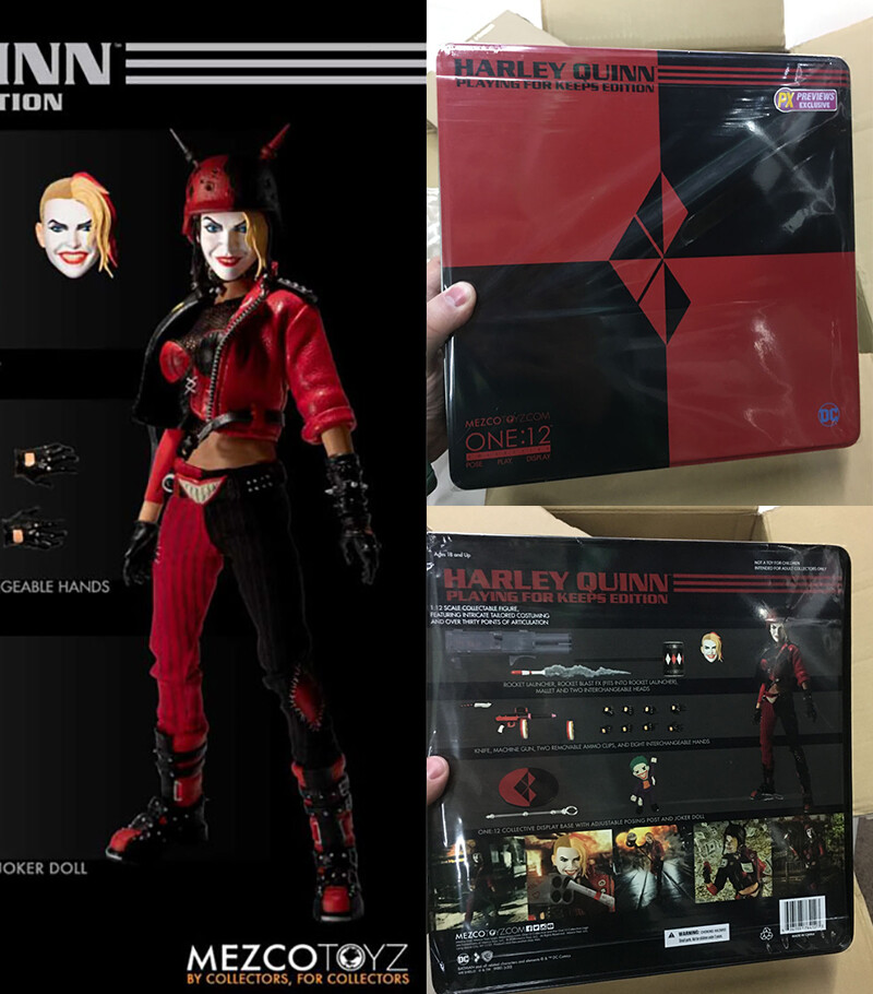 Mezco toyz ハーレイ・クイン px 限定版　1/12 アクションフィギ Mezco Toyz One: 12 Collective Harley Quinn Female Joker 1/12