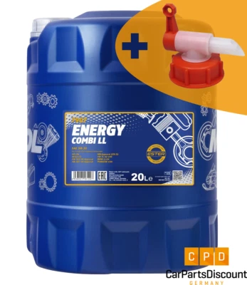 20 L MANNOL 7907 Energy Combi LL,  5W-30 Motoröl, mit Auslaufhahn, VW, MERCEDES - Bild 1 von 3