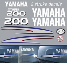 YAMAHA 200 2 stroke outboard decals