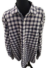 Tommy Bahama Jeans Multi Colored Red Green Blue Flannel Shirt Size XL 100 Cotton