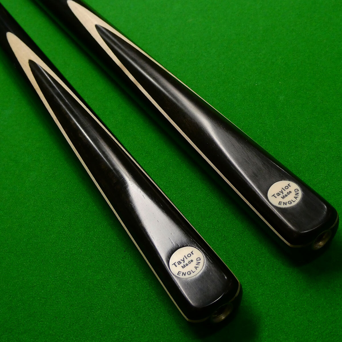 3/4 Taylor GT18 Hand spliced Snooker cue Ash, African Black & Ebony