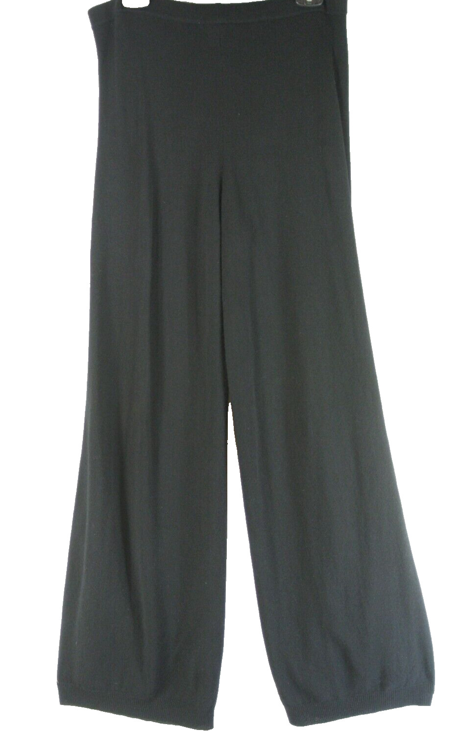 NEW Joan Vass wide-leg wool & cashmere sweater pants Size L  #S8127