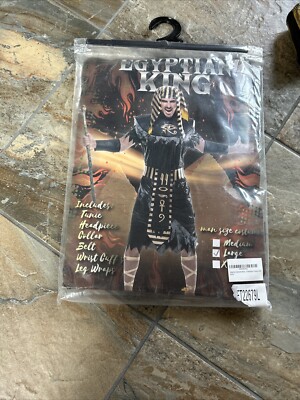 Fantast Men's Egyptian King Tut Costume size Large NEW
