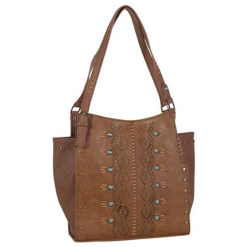 Catchfly Womens Shoulder Handbag Purse Belle Conceal Carry Brown