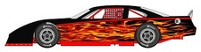 Race Car Wrap Flame Graphics Decals Imca Late Model Dirt 17