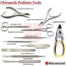 Podiatry Nippers Ingrown Clippers Toenail Removal Chiropody Cuticle Pusher Gauge