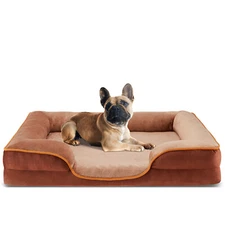 Waterproof Foam Pet Dog Bed Sofa Cushion Removable Washable Cover Pet Bolsters