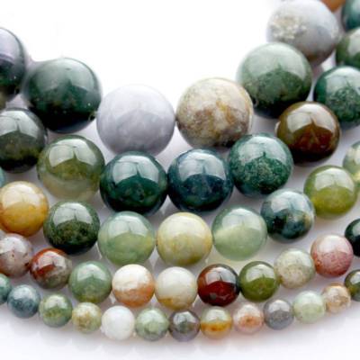 Indien-Achat Perlen Runde gems Naturstein,1 Strang 4mm 6mm 8mm 10mm 12mm