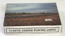 Vintage MTRAK TRAIN Plastic Coated Playing Cards Sealed Deck