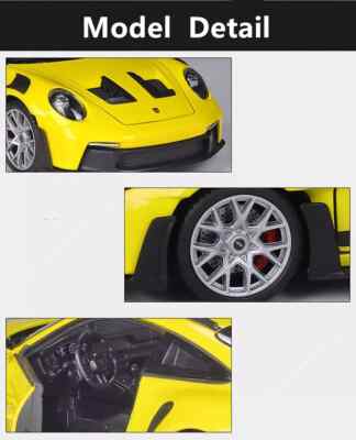 WELLY Porsche NEX イエロー Porsche 911 GT3 RS (992) Yellow NEX Models 1/24 Diecast