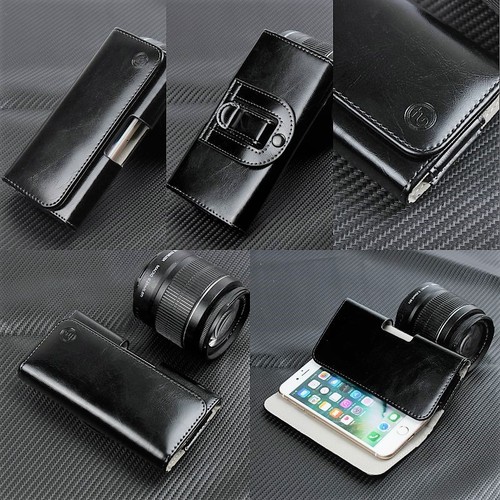 For Samsung Galaxy A7 Genuine Leather Belt Loop Clip Loop Carry Case Cover Pouch - Picture 8 of 8