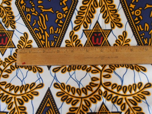 Bizou Origin Veritable Wax Block Print Fabric Yardage 2 Yds African Star Holland - Picture 7 of 9