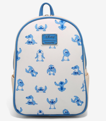 Loungefly Stitch Classic Poses All Over Print White & Blue  display picture 1