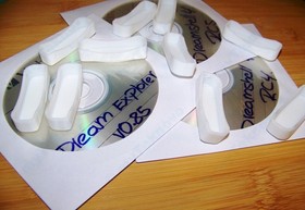 10x 3D Print CAP Dust WHITE Cover for SEGA Dreamcast VMU + Dreamshell Explorer