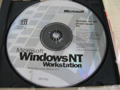 Microsoft Windows NT 4.0 Workstation CD deutsch