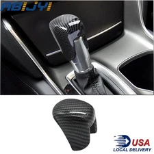 Gear Shift Knob Head Cover Trim Carbon Fiber ABS For Honda Accord/Civic/CR-V
