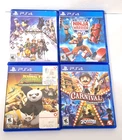 Playstation PS4 Video Games "Lot of 4" Carnival, Kingdom Hearts,Kung Fu Panda, N