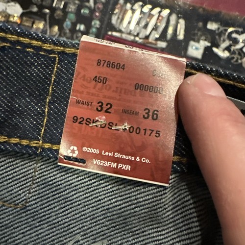 Levi's 505 Boot-cut VTG 2005 Men's Ridgid Blue Jeans SZ W32 L36 NICE!! - Picture 4 of 6