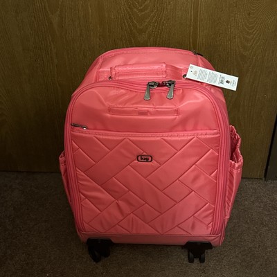 Lug - Porter 2 Wheelie Wheeled Travel Luggage backpack wheels- powerful pink New
