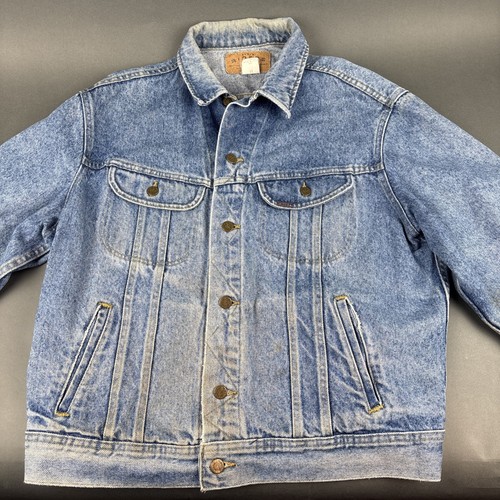 Lee, Vintage 1980's Lee Rider Womens Denim Jean Jacket Made In USA Size Large 12