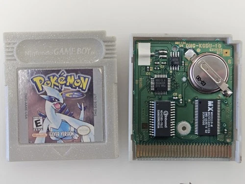 Authentic Pokemon Silver Version Nintendo Game Boy Works! Doesn't Save