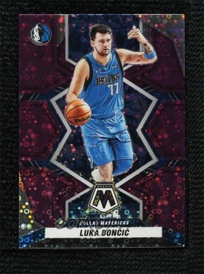 2021-22 Panini Mosaic Fast Break Purple Prizm 3/50 Luka Doncic Dončić #6 hs9
