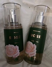 Bath  Body Works ROSE Fine Fragrance Body Mist Travel Spray 2.5Oz SET OF 2