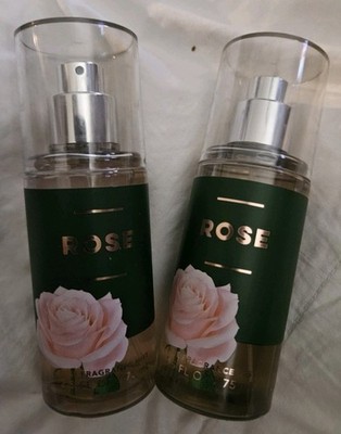 Bath & Body Works ROSE Fine Fragrance Body Mist Travel Spray 2.5Oz SET OF 2