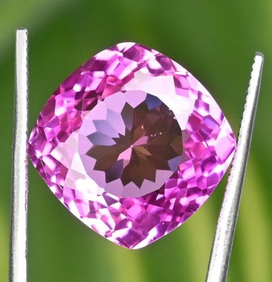 RARE 21.80 Ct Natural Mogok Pink Ruby Cushion Certified Flawless Loose Gemstone