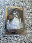 2025-26 Bowman U Chrome Darryn Peterson Gold Refractor Auto #/50 Kansas