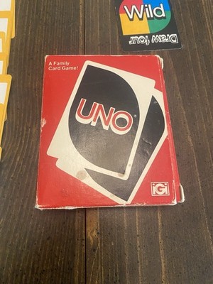 Vintage UNO Card Game 1979 Cards Original Box 100% Complete w/o
