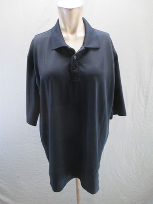 Under Armour Size L Mens Black Short Sleeve Collared Athletic Sport Polo 672