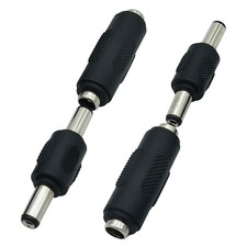 12V 5.5 X 2.1Mm Female to Female DC Power Connector Adapter, Male to Male Power
